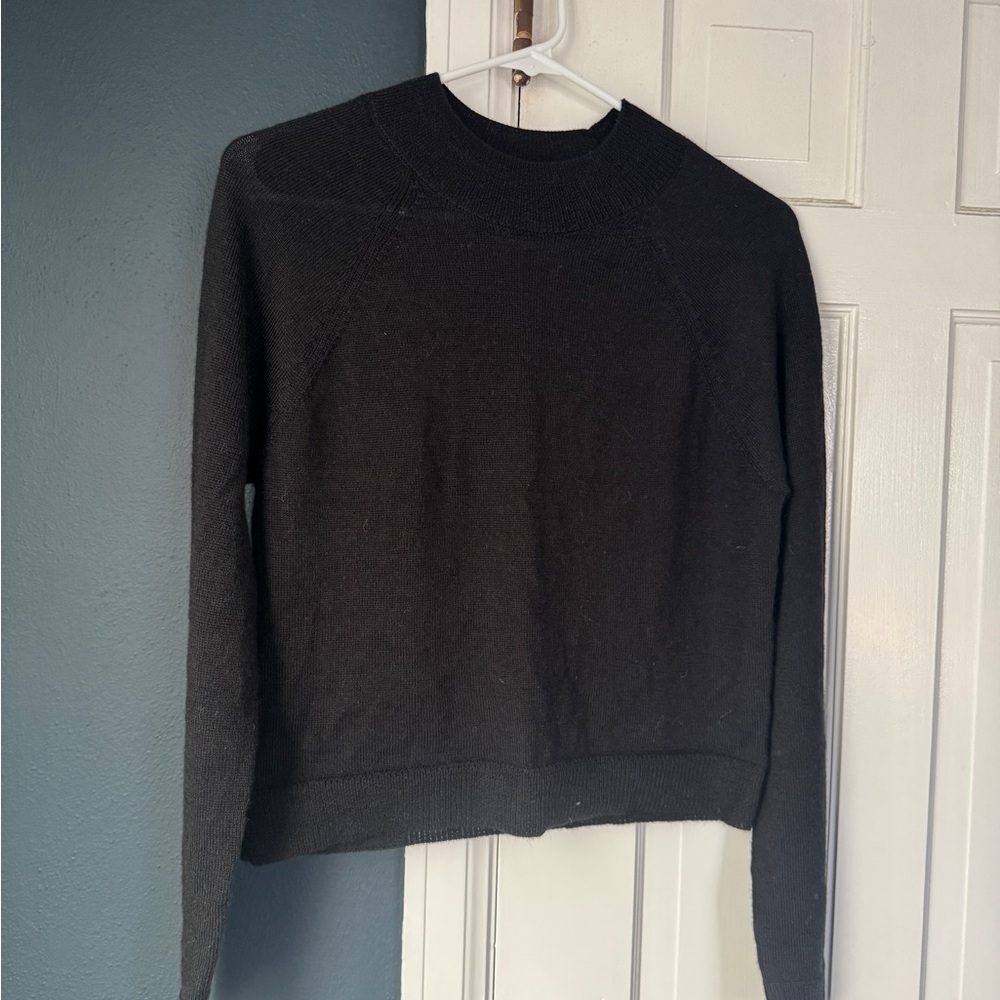 Maria Stanley Black Baby Alpaca Sweater